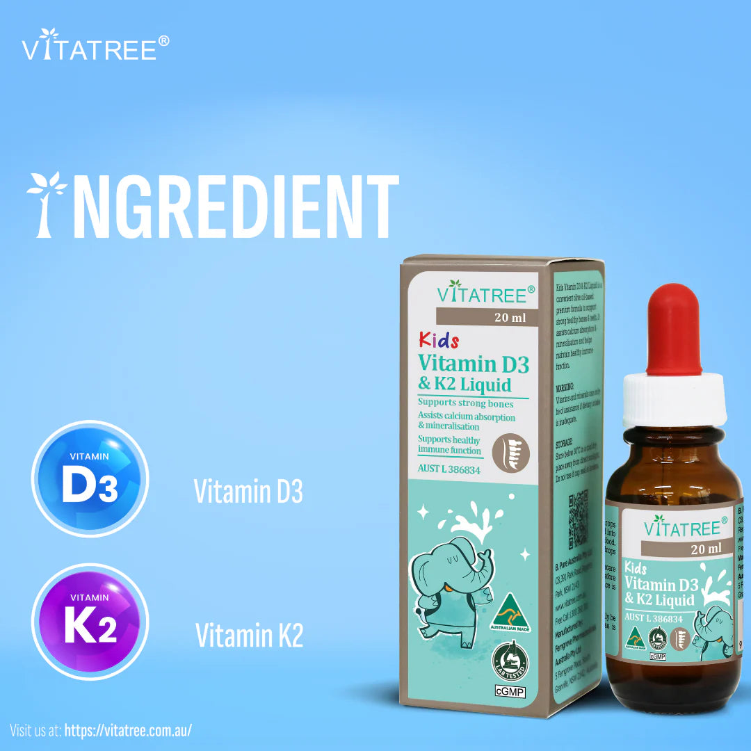 Kids Vitamin D3 & K2 Liquid