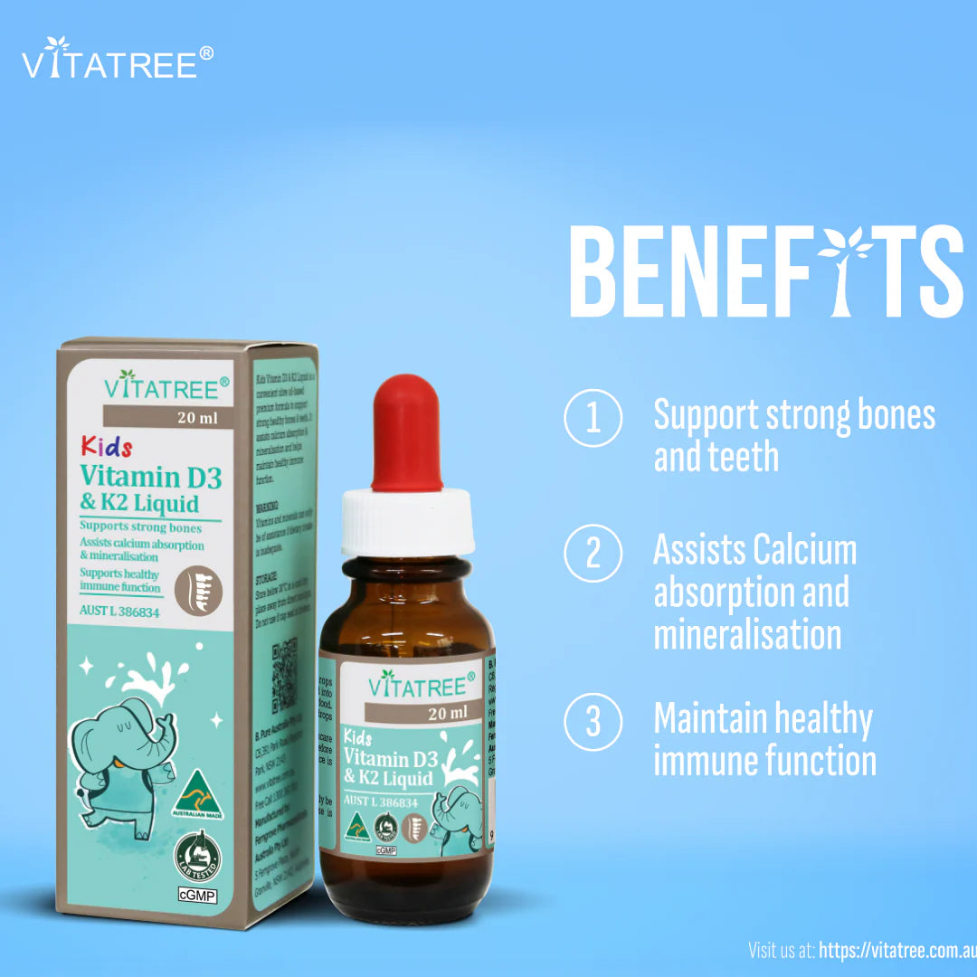 Kids Vitamin D3 & K2 Liquid
